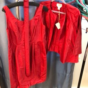 Dress and matching jacket set